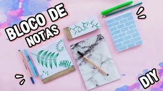 COMO FAZER CADERNOS E BLOCOS DE NOTAS  4 IDEIAS [upl. by Boylston]