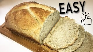 SIMPLE amp EASY White Spelt Bread  Vegan No Yeast  The Alkaline Chef 45 [upl. by Jedd766]