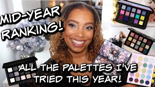 MidYear Ranking  All the Palettes I Tried This Year [upl. by Yatnuhs698]