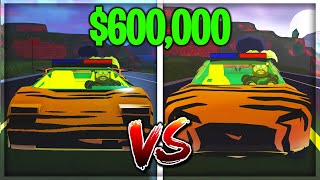 ROADSTER vs TORERO  600000 იანი მანქანების შეჯიბრი  ROBLOX JAILBREAK [upl. by Enailuj36]