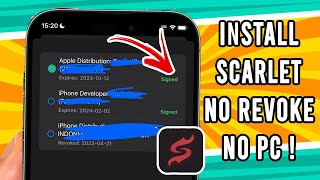 How to Install Scarlet App Without Revoke With Custom Certificate  No Revokes [upl. by Nyliak]