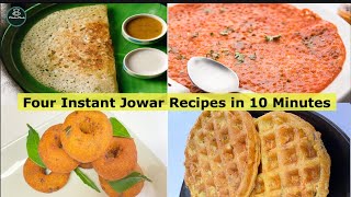 Instant Jowar Recipe in 10 Minutes  Instant Jowar Dosa  Instant Jowar Tomato Dosa  Jowar recipes [upl. by Meara]