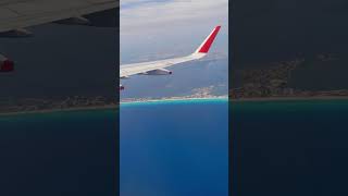 Cancun seen from the air canada flight montreal cancun travel [upl. by Botti]