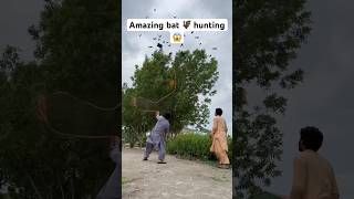 Amazing bat hunting 🦇😱 farming hunting entertainment shorts viralshorts youtubeshorts [upl. by Dorisa]