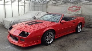 1990 Chevrolet Camaro Z28 IROCZ Convertible [upl. by Lehcor]