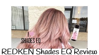 REDKEN SHADES EQ VIOLET ROSE REVIEW [upl. by Yumuk]