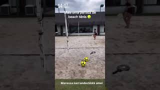 A Maressa narrou a partida de beach 🎾🏸🫶🏻virginia zefelipecantor [upl. by Socha722]