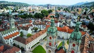 🇨🇭 St GallenSwitzerland Schweiz Suisse  Full HD Relaxing Drone [upl. by Cowden]