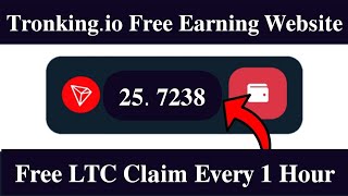 New Free Earning Website  TronKing New Earning Website  TronKing Free Withdrawal [upl. by Etnoel]