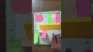 Diary decoration ideas 11diarydecoration stickynotes colorpapercraft LetsCraftmz4zr [upl. by Oiramrej]