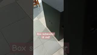 Box kosong Subwoofer 18 box reels audio subwoofer shorts [upl. by Docila]