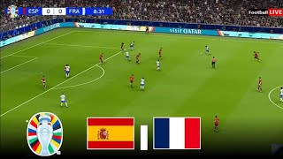 Spain vs France 21  SemiFinal  UEFA Euro Cup 2024  eFootball Pes 21 Gameplay [upl. by Caresse]