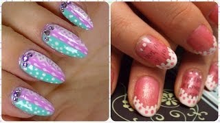 Vintage Nail Art Design in collaboration with Heather063mp4 [upl. by Alenas]