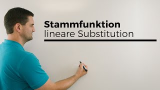 Stammfunktion bilden lineare Substitution Wurzelausdruck erst umschreiben  Mathe by Daniel Jung [upl. by Yllah]