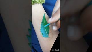 Green leafy 🌿 mehndi tattoo designs 😍❣️ newsong mehndidesgine mehndi hennatattoo love [upl. by Merissa]