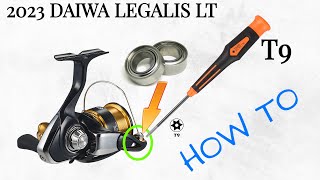 HOW TO INSTALL BEARINGS IN THE 2023 DAIWA LEGALIS LT [upl. by Charmain]