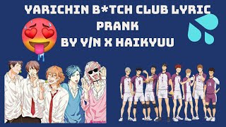 Haikyuu Texting Story Yarichin Btch Club Haikyuu Lyric Prank by YN Part 1 [upl. by Basso]