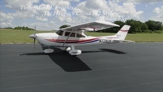 Hangar 9 Cessna 182 SkyLane Maiden Flight [upl. by Kennie]