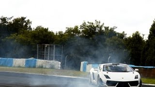 Lamborghini Gallardo LP600 Reiter GT3  Start up Acceleration and Flybys GT Brasil 2012 [upl. by Oinotna]