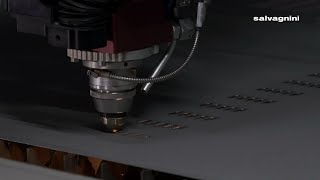 Salvagnini laser cutting L5 high dynamics fiber laser [upl. by Giffer821]