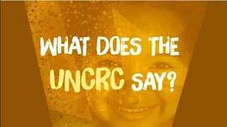 UNCRC part 3 What does the UNCRC say [upl. by Delmar]