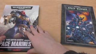 Space Marines Codex  Old vs New WH40K [upl. by Ahsienom]