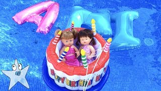 🎂Fiesta Cumpleaños🎂de Ani en la piscina ¡super divertido [upl. by Yltnerb231]