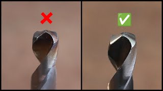 How To Sharpen A Drill Bit Easily  HSS Drill Bit Sharpening [upl. by Etteb34]