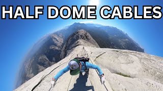 Half Dome Cables Full Climb in 4K 360° [upl. by Neetsirhc]