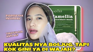 SHEET MASK SADOER ANTIOXIDANT REVIEW PENASARAN SAMA HASILNYA ✨ [upl. by Lorre]