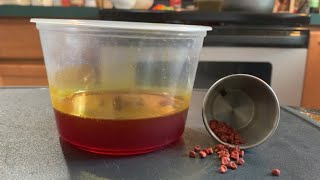 Annatto Oil or Aceite de Achiote 2 steps that will add natural color to stews amp Puerto Rican rice [upl. by Einahpts]