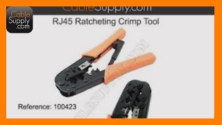 How to Use a RJ45 Modular Crimp Tool [upl. by Isaacs761]