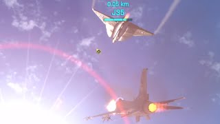 Cobra maneuver kill use Saab J35 Draken Metal Storm [upl. by Tracay]