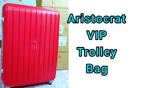 aristocrat vip trolley bag review  aristocrat trolley bag review bengali [upl. by Heshum]