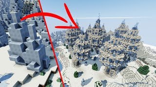 How to Build an EPIC Ice Temple in MINECRAFT  SpikeASaurus Timelapse [upl. by Sada]