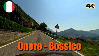 Driving in Italy from Onore to Bossico  summer 2024  4K [upl. by Ahsenar]