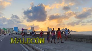 Atardecer en el Malecón de La Habana desde Prado hasta el 1830 [upl. by Spiegleman626]