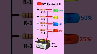 Battery Level Indicator Circuit Diy Project shorts short diyprojects [upl. by Aham]