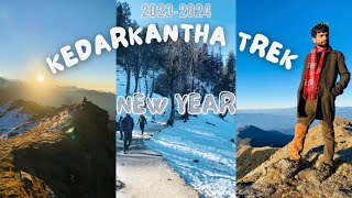 Kedarkantha trek 2024 NEW YEAR  in winter sahil duggal [upl. by Sid]