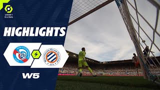 RC STRASBOURG ALSACE  MONTPELLIER HÉRAULT SC 2  2  Highlights  RCSA  MHSC  20232024 [upl. by Akimaj]