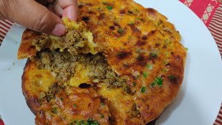 Keema Naan Recipe  Keema Naan on Tawa And In oven recipe [upl. by Domenech197]