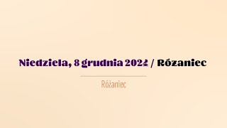 Różaniec  8 grudnia 2024 [upl. by Lederer]