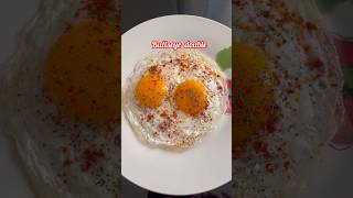 Bulls Eye Egg Omelet Double amp single  Half Boil egg 🍳 Omelet shorts cooking viralsubscribe [upl. by Sev]