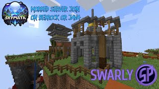 Minecraft Community Realm  JOIN SKYMATA  SkyHold day 5 [upl. by Eanel941]