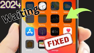 How to Fix iPhone Apps Download Stuck in waiting on home screen  Cannot download apps from AppStore [upl. by Htinnek]