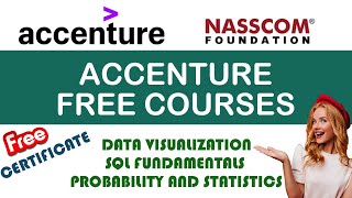 Accenture and Nasscom Free Courses with Certificate  Data Visualization  SQL  Limited Time [upl. by Azarria]