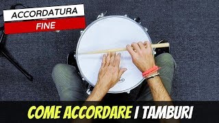 Accordare la Batteria  Come si Accorda il Rullante [upl. by Yonit721]