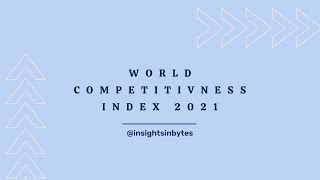 WORLD COMPETITIVENESS INDEX 2021 [upl. by Atinuhs479]