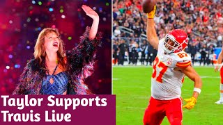 Taylor Swift Cheers on Travis Kelce After His Touchdown – Live on Eras Tour Stage [upl. by Asereht]