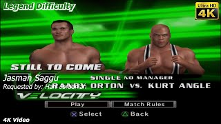 WWE SmackDown vs Raw 2007  Randy Orton vs Kurt Angle  Single Match  4K Video  Hani Jorbanian [upl. by June733]